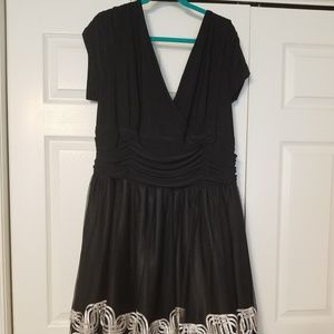 Black and Cream Dress